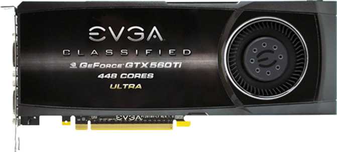 EVGA GeForce GTX 560 Ti 448 Cores Classified Ultra